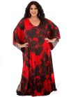 Φόρεμα plus size χυτό χωρίς σούρες